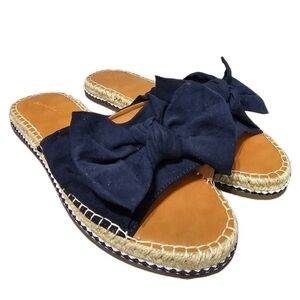 Universal Thread Women's Blue Bow Espadrille Sandals NWOT